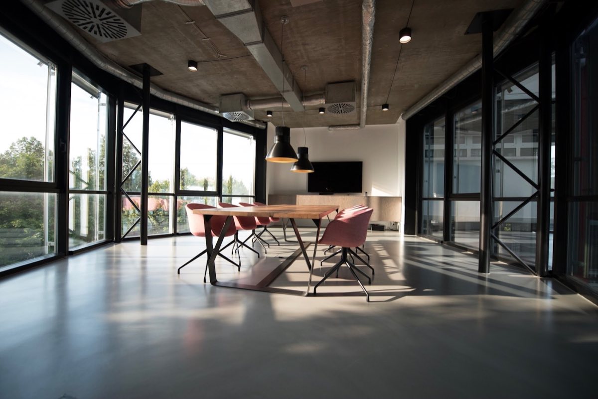 Modern engineering studio workspace